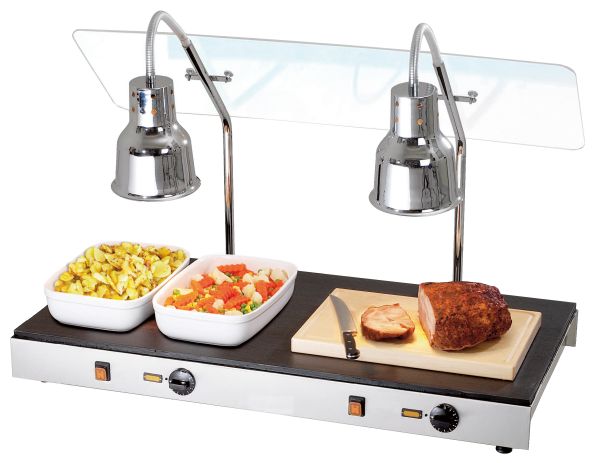 Wärmeplatte mit Keramiksteinplatte, 2 Wärmestrahler von Neumärker