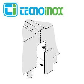 Tecnoinox Verbindungspaneel, 1 M für Inselaufstellung der Profi 900 Serie
