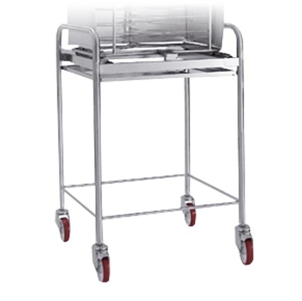 Transportwagen mit Fettauffangwanne für 10xGN 1/1 LAINOX Kombidämpfer