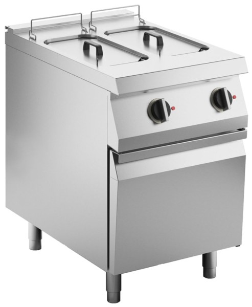 KBS Elektro-Fritteuse 2 Becken je 10 Liter Standgerät 18kW mit Hebeheizung