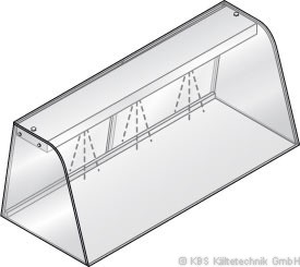 Hustenschutz mit Beleuchtung GN 4/1