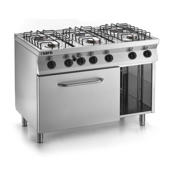 SARO Fast-Serie Gasherd mit Gasbackofen F7/FUG6LN