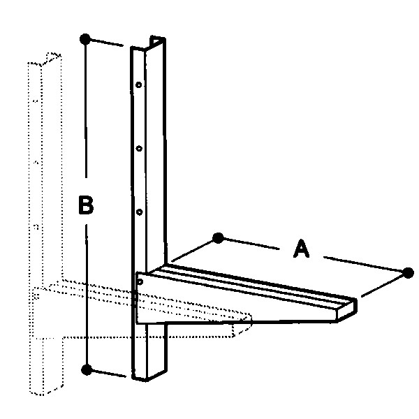 Wandhalterungen für Airbox, max. 800mm Tiefe
