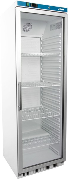 SARO Lagerkühlschrank mit Glastür - weiß HK 400 GD