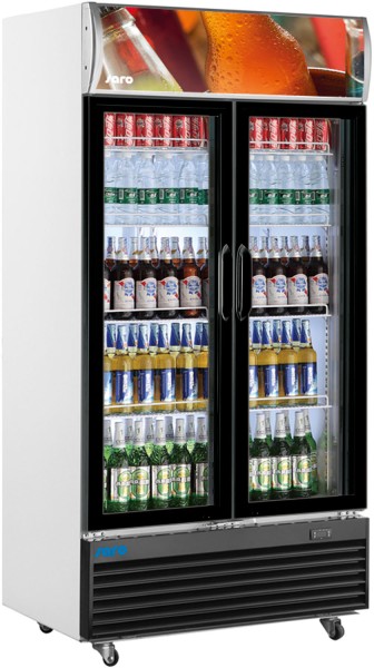 SARO Getränkekühlschrank Werbetafel - 2-türig GTK 800