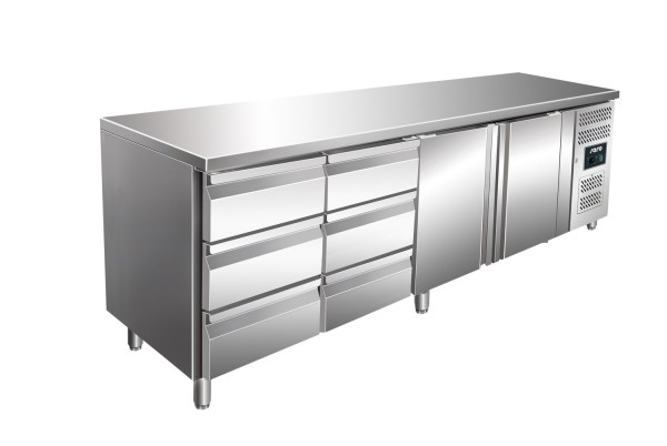 SARO Kühltisch inkl. 2x3er Schubladenset KYLJA 4150 TN