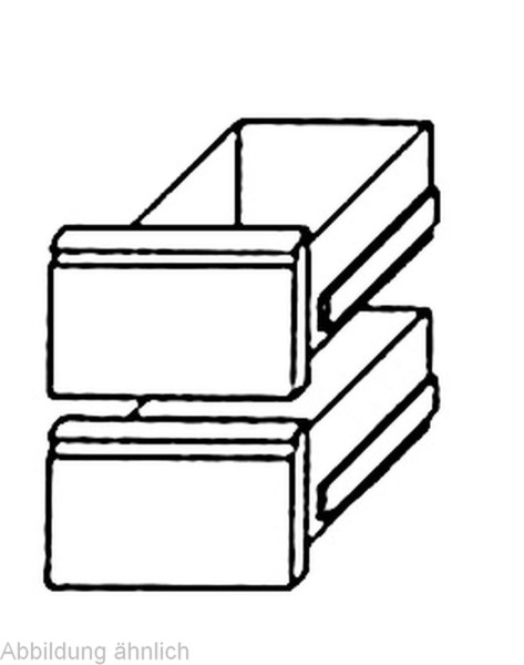 KBS Schubladensatz 2x 1/2 GN 1/1 KTF Serie für werkseitigen Einbau