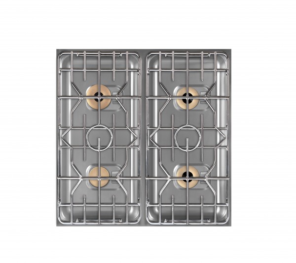 Berner BEG4S85 Einbaugasherd 4-flammig für gastronomische Edelstahlküchen