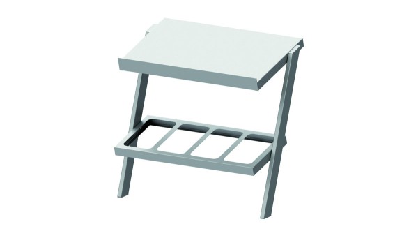 STALGAST Aufsatzbord mit Besteckausgabe 715x450x700 mm für Speisenausgabesysteme