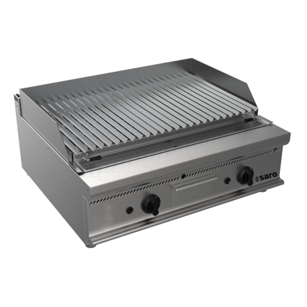 SARO Gas-Lavasteingrill Tisch E7/BS2BB