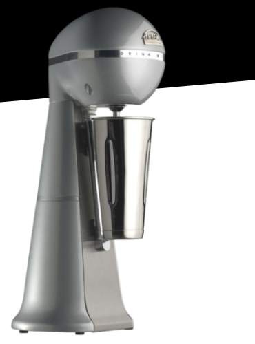Frappe Mixer A-2001 silber 15.000 bis 22.000 U/min ARTEMIS by NOSCH mit Edelstahl-Becher