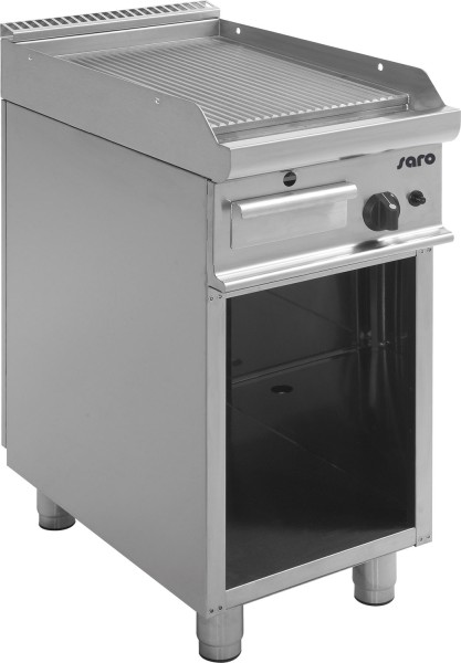 SARO Gas-Griddleplatte mit offenem Unterbau E7/KTG1BAR