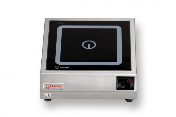 Berner BI1K3.5TITC Auftisch-Induktionsherd flach mit 1 Kochstelle und ITC