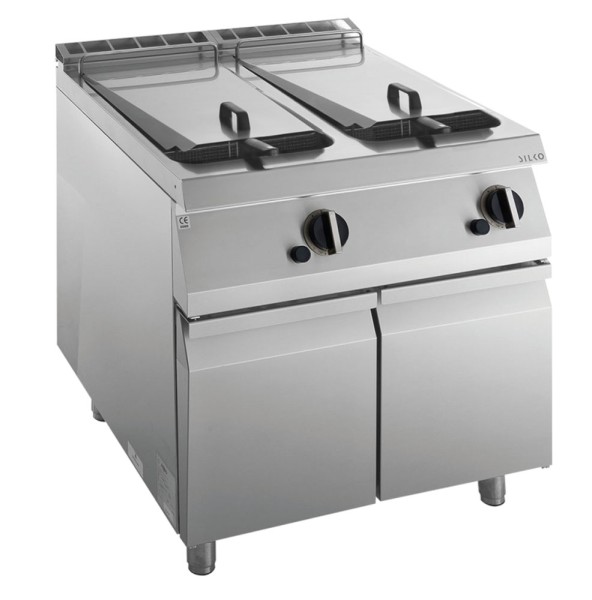 KBS Gas-Fritteuse 2 Becken je 15 L Standgerät 28kW