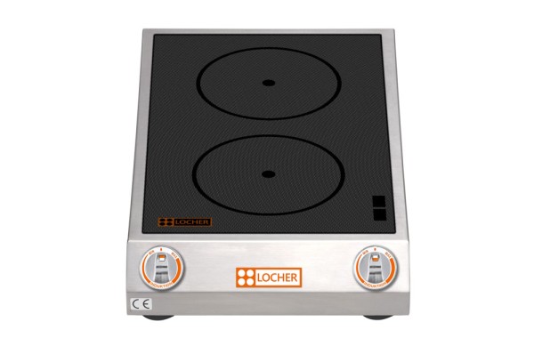 Induktionsherd - 2 Kochstellen, á 3,5 kW LOCHER 201223 by BERNER BI2K7