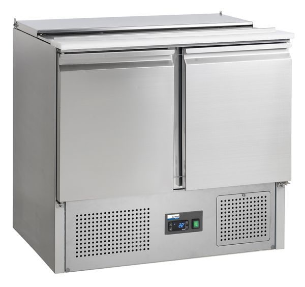 Saladette SL 9, 2xGN 1/1 + 2xGN 1/4, Edelstahl, Umluftkühlung COOL LINE by Nordcap