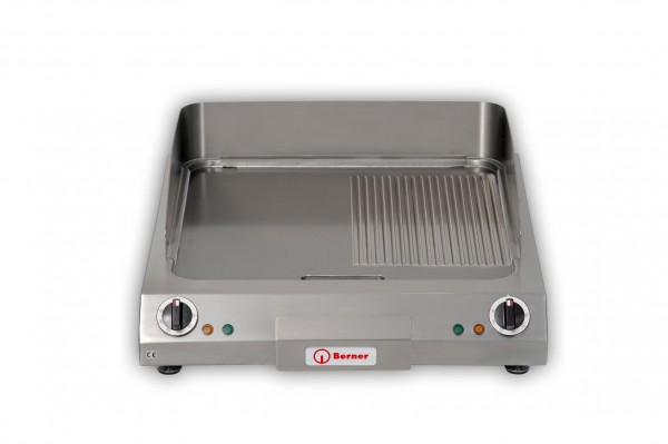 Berner BGA80H Speed Grillplatte halb glatt - halb gerillt