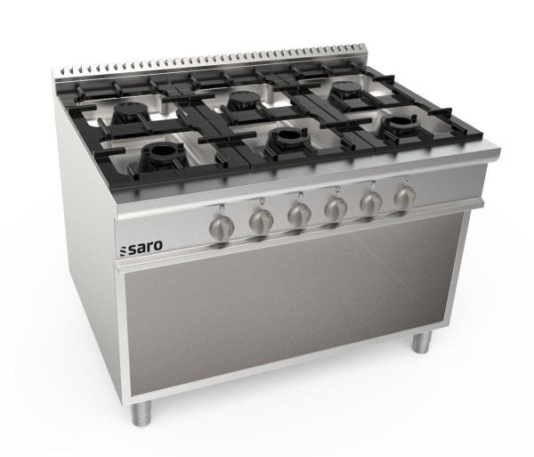 SARO Gasherd offener Unterbau 6 Brenner LQ
