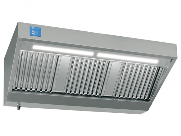 Wandhaube, 1800x700mm, mit eingebautem Motor, Regler und Licht, 1.500m³/h, 230V