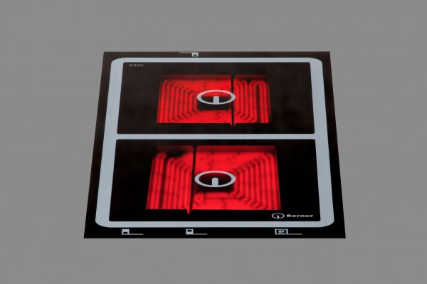 Berner BS2PEGAA Quadratzonen-Doppelkochplatte mit Speedstar-Elektronik