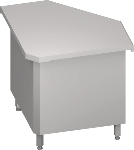 STALGAST Inneneckmodul 90° "Free Flow" mit geschlossenem Unterschrank 785x785x880 mm Granitabdeckung