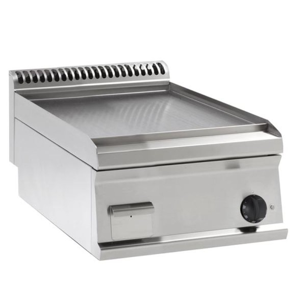 KBS Elektro-Grillplatte glatt hartverchromt matt gebürstet 1 Heizzone Tischgerät