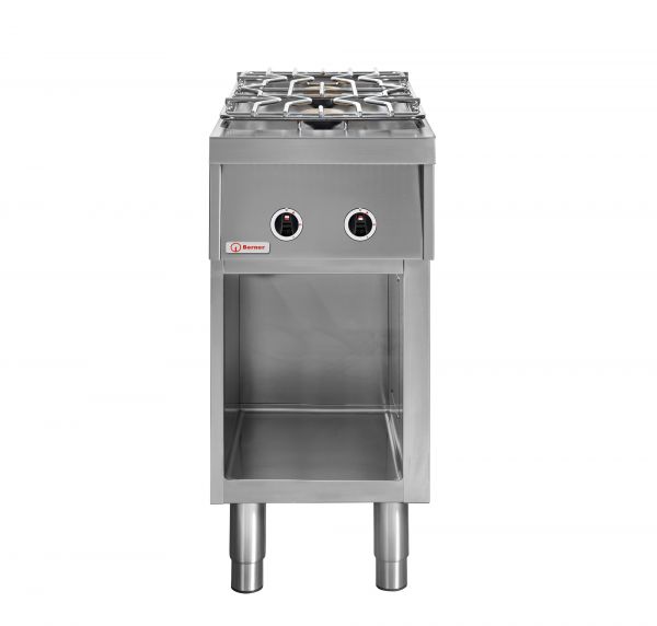 Power Gasherd BHG2P70 Berner 11 kW, zweiflammig mit Zweigasbrenner